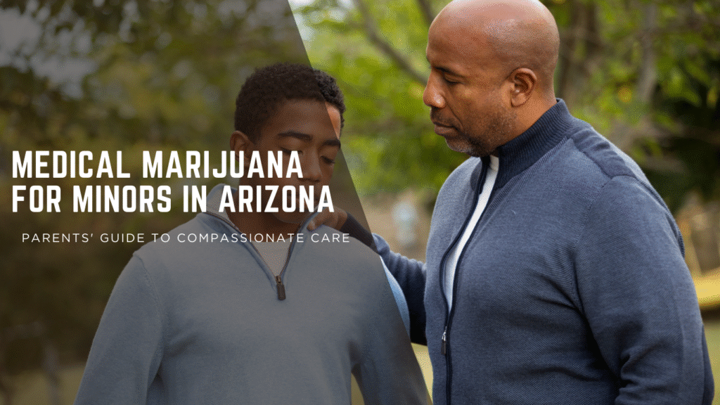 Arizona parents consulting with doctor about medical marijuana treatment options for their child with severe medical condition
